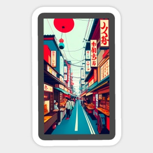 Tokyo street Sticker